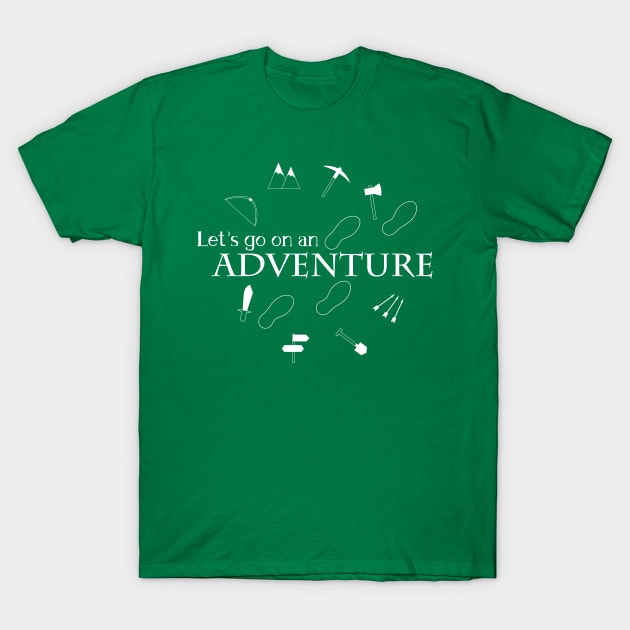 Let's go on an adventure! T-Shirt by Binglepin